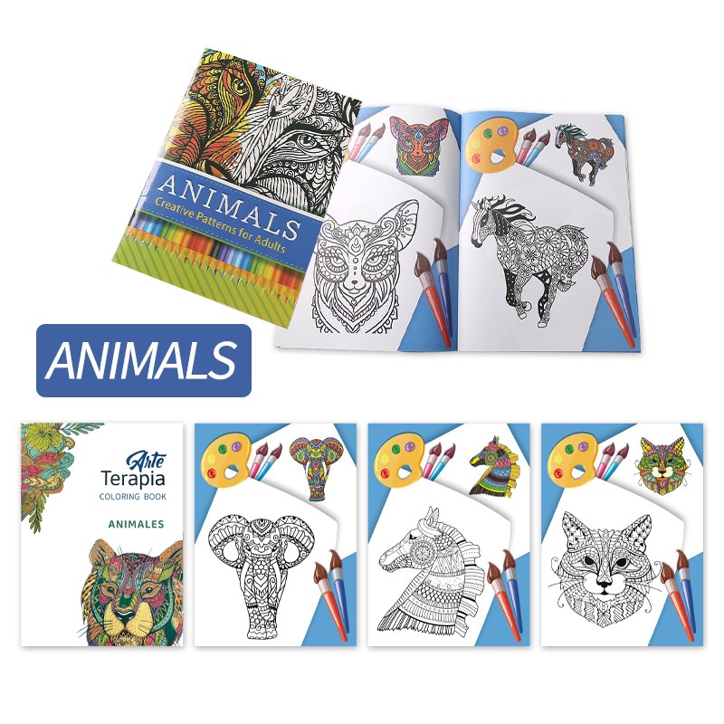 Animal Theme Coloring Book for Kids