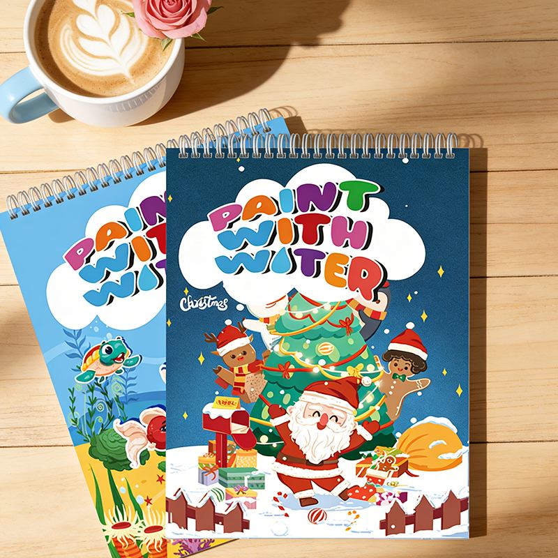 Spiral-Bound Watercoloring Book